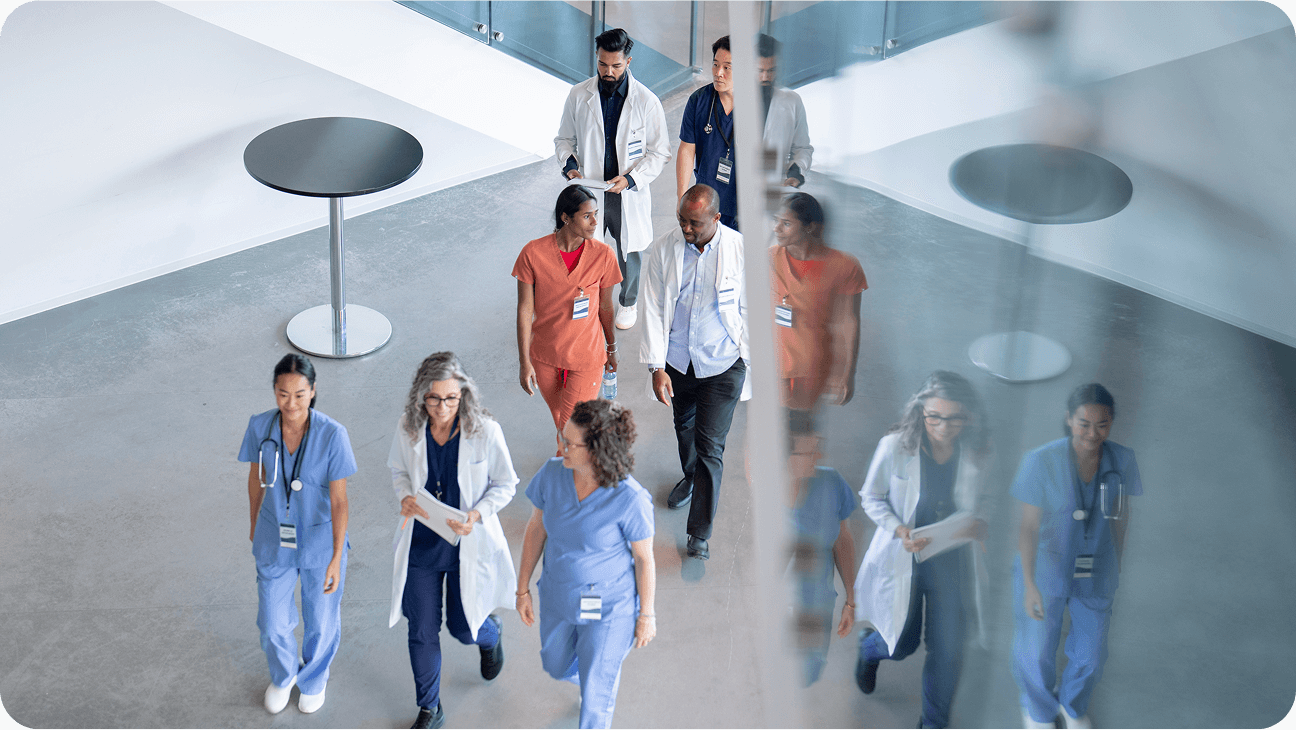 Image of people walking